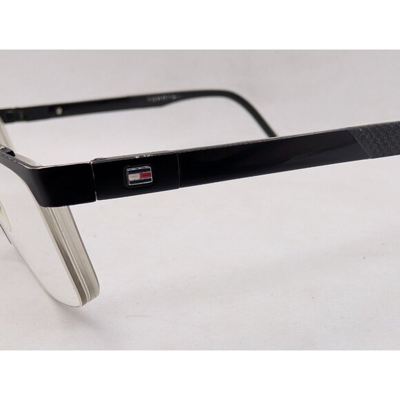 Tonmy Hilfiger Eyeglasses Frames 54-17-145 Black Logo Read Description - Picture 8 of 16